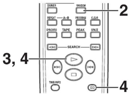 YAMAHA CDX397MK2 - Programmierung in Zufallsreihenfolge (Für Audio-CD) - 1
