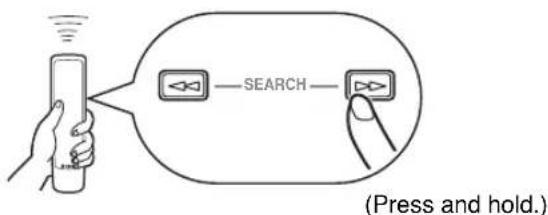 YAMAHA CDX397MK2 - To advance or reverse playback rapidly (Manual search) - 1