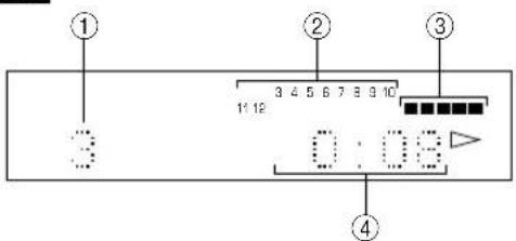 YAMAHA CDX496 - Display information - 1
