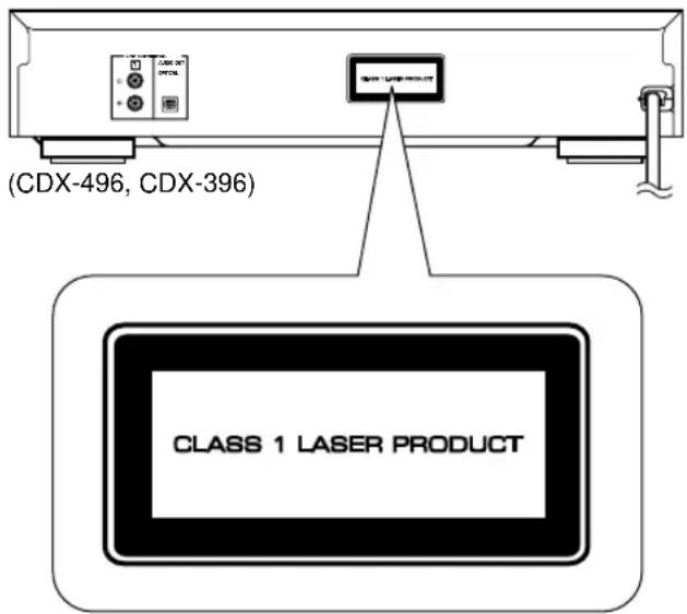 YAMAHA CDX496 - WARNING! - 2