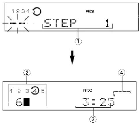 YAMAHA CDC585 - ■ Anzeigen beim Programmieren - 1