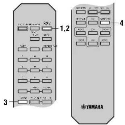 YAMAHA CDC585 - Lecture en séquence aléatoire - 1