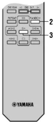 YAMAHA CDC585 - Programmation, dans un ordre quelconque, d'enregistrements sur cassette - 1