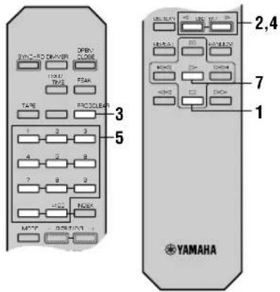 YAMAHA CDC585 - Programmwiedergabe - 1