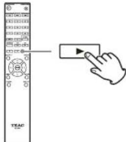 TASCAM CD240 - Appuyez sur la touche Lecture () - 1