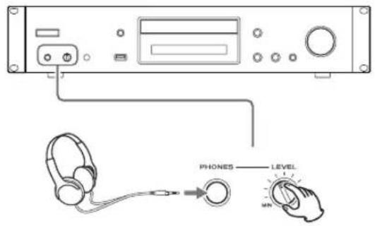 TASCAM CD240 - Branchement d'un casque - 1