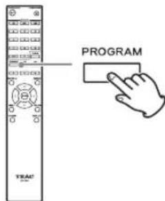 TASCAM CD240 - Appuyez sur la touche PROGRAM. - 1