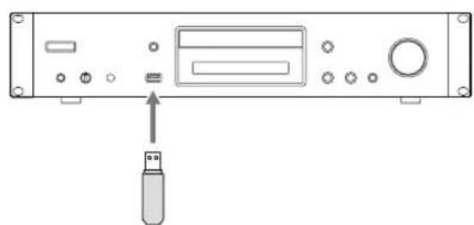 TASCAM CD240 - Branchez une clé USB au port USB que vous avez selectionné. - 1