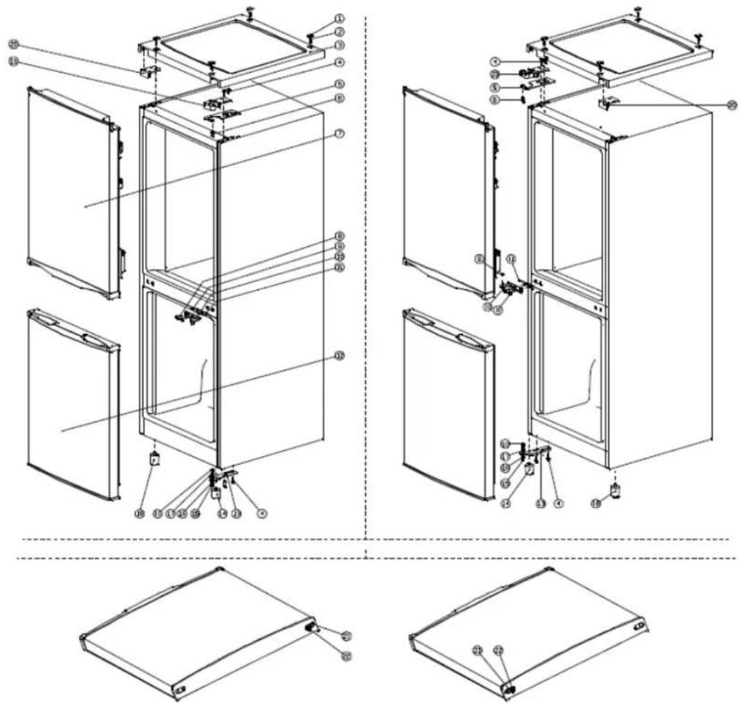 Whiteline MTVC 222 A - Inverser la porte - 1