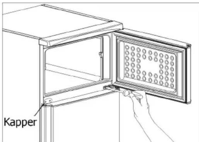 MEDION MD 2867 - FLYTNING AF DØRHÅENGSLER - 1