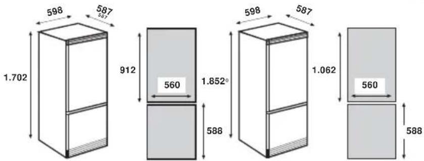 598 587 267 1.702 912 560 1.852° 588 598 587 1.062 560 588