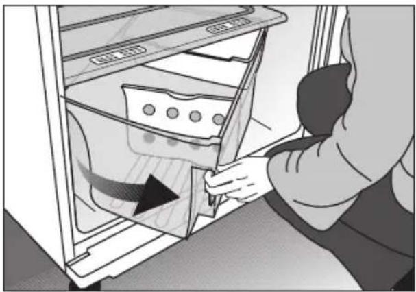 BEKO SS 137000 - Пользование поворачивающимся контейнером для фруктов и овощей (в некоторых моделях) - 1