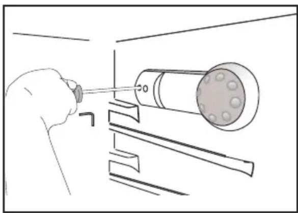 BEKO SS 137000 - Byte av innerbelysningens glödlampa - 1