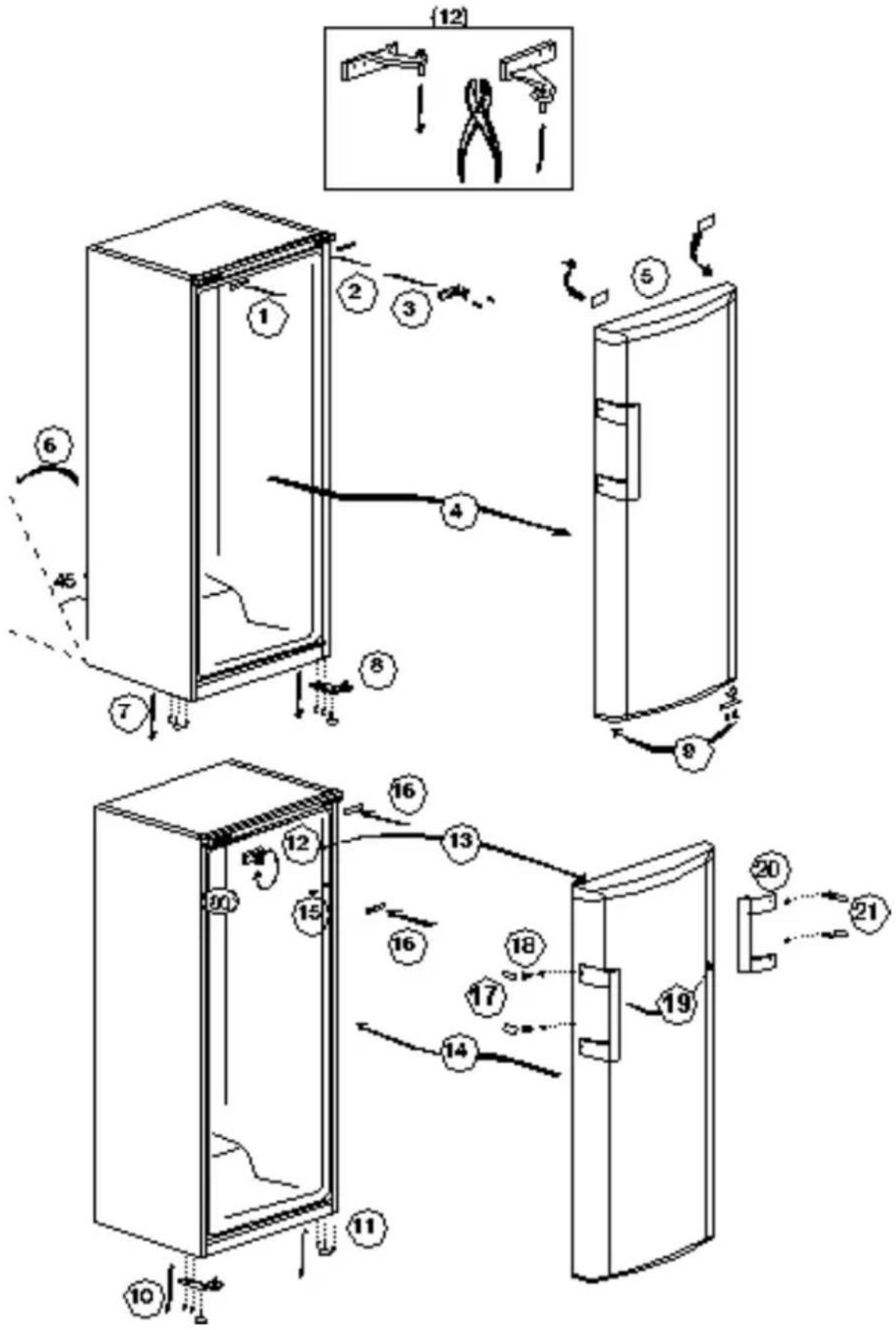 BEKO SS 137000 - Sustitución de la bombilla interior - 2