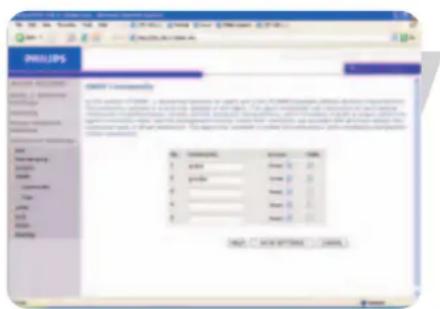 PHILIPS SNA6640 - Communauté SNMP - 1
