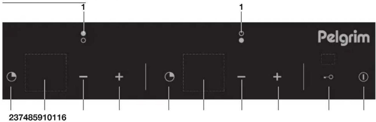 Pelgrim IDK832 - Panneau de commandes - 1