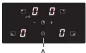 Pelgrim IDK484 - Switching off one cooking zone - 1