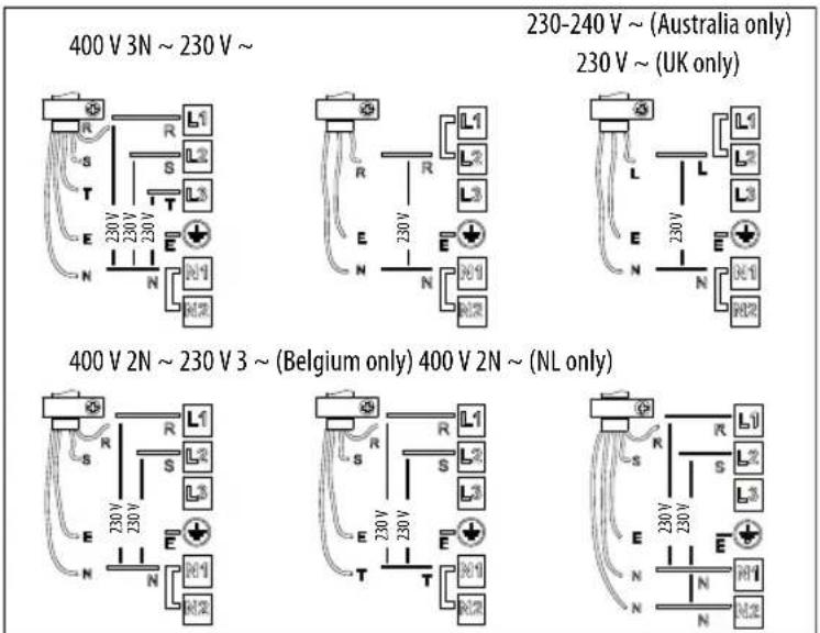 WHIRLPOOL ACM 723 - Connection to the terminal block - 2