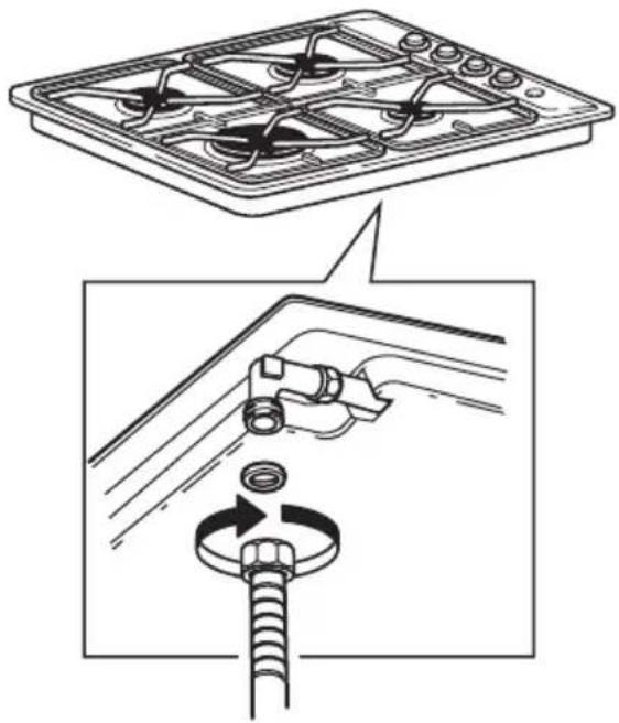 WHIRLPOOL DATID HB 510 S - Raccordement au gaz - 1