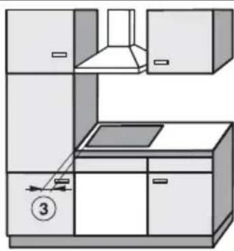 MIELE KM 63491 PowerFlex - Distance de sécurité latérale / arrêté - 5