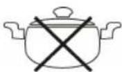 CLATRONIC EKI 3569 - Do not use the following types of pots : - 1