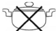 BOMANN EKI 551 - Do not use the following types of pots: - 1