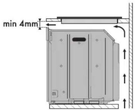 SMEG SI5643D - Sur le compartiment d'encastrement du four - 1