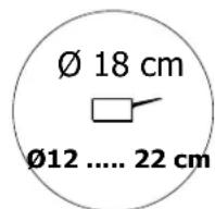 DE DIETRICH DTI309 - Cette zone de cuisson de 28 cm : - 1