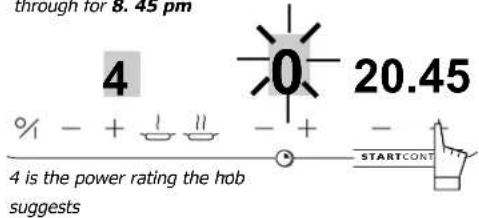 DE DIETRICH DTI309 - 2- Set the end of reheating time. - 1