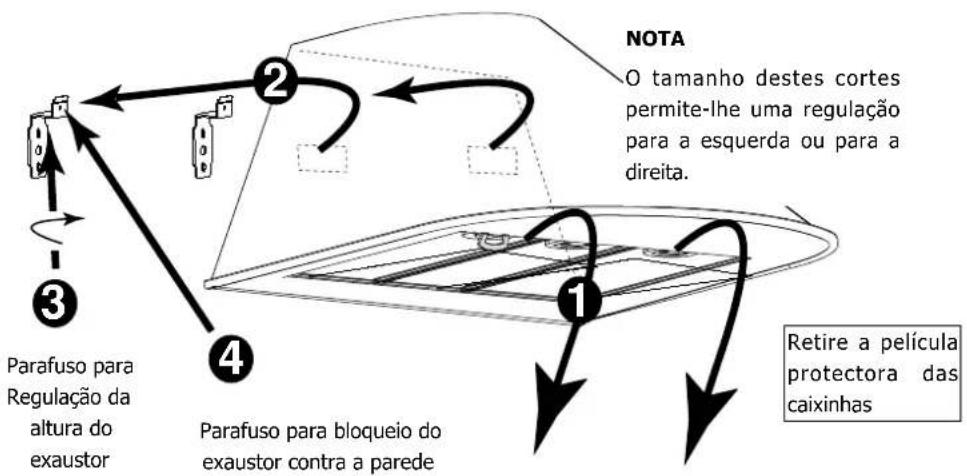 DE DIETRICH DTI399 - Montagem do corpo do exaustor - 2