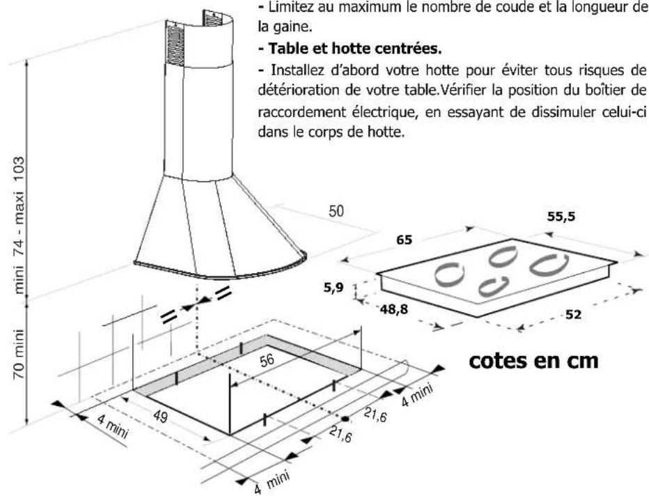 DE DIETRICH DTI399 - Positionnement - 1