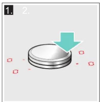NEFF T46TS44N0 - Selectionner un foyer et une position de chauffe - 1