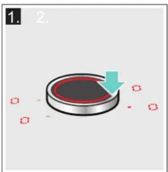 NEFF T50BS41N0 - Sélectionner un foyer et une position de chauffe - 1