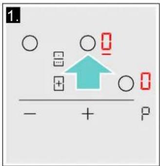 NEFF T48BD13N0 - Sélectionner un foyer et une position de chauffe - 1