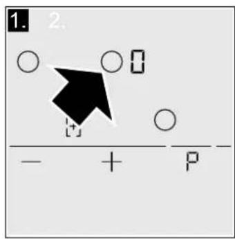 NEFF T43D89N2 - Kochstelle und Kochstufe auswählen - 1