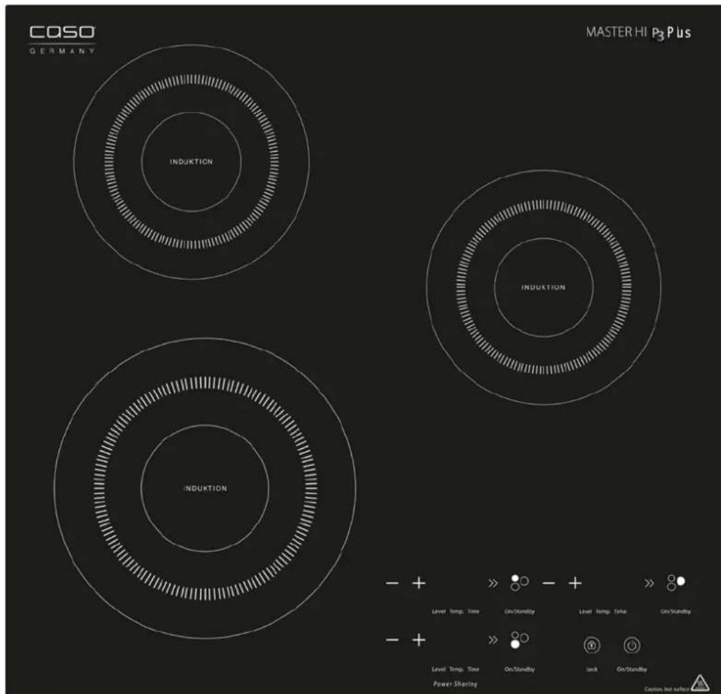 CASO Master HI P3 Plus - Cucina a induzione con 3 piastre di cottura Master HI P3 Plus (2151) - 1