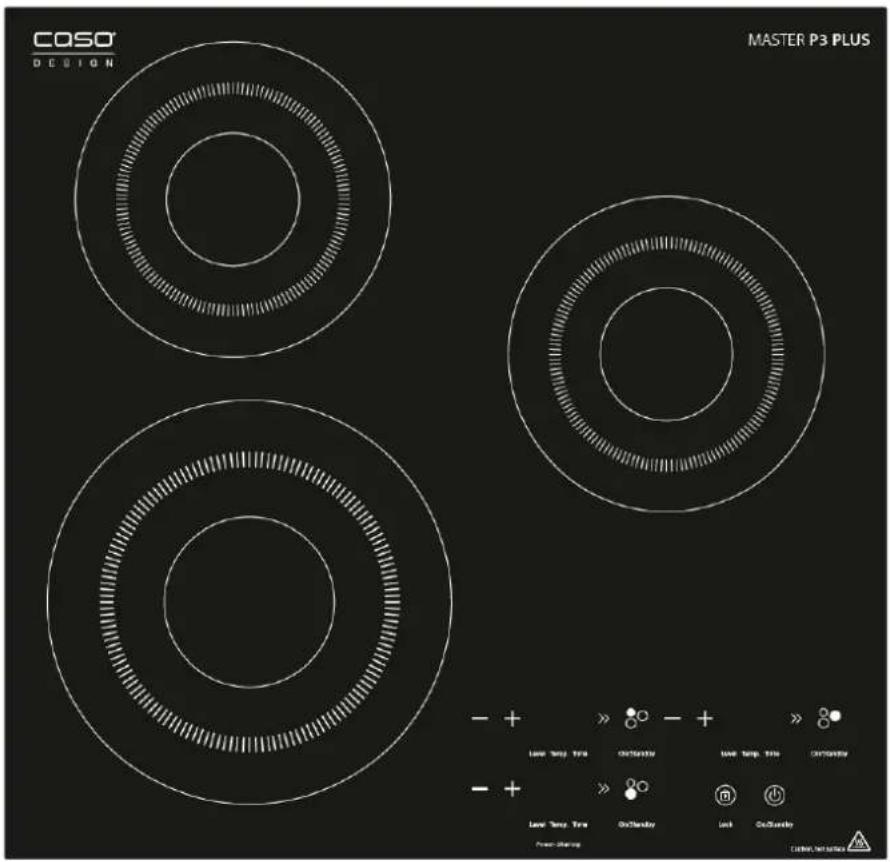 CASO Master P3 plus - Placa de inducción con tres zonas de cocción Master P3 Plus (2151) - 1