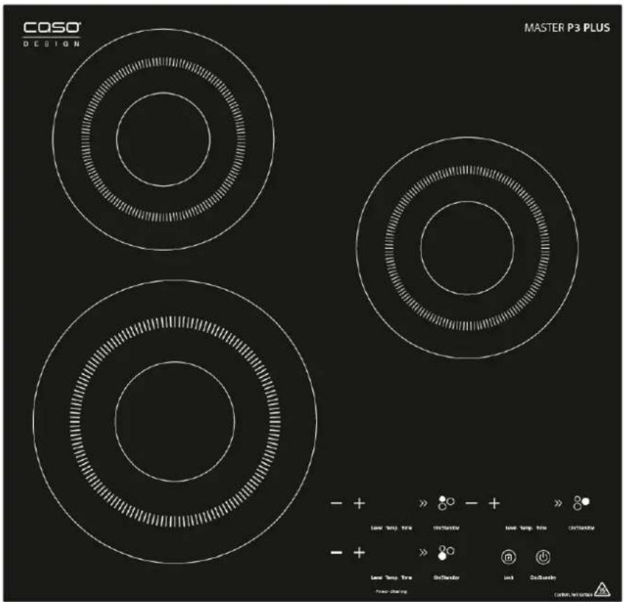 CASO Master P3 plus - Induction cooker with 3 hobs Master P3 Plus (2151) - 1