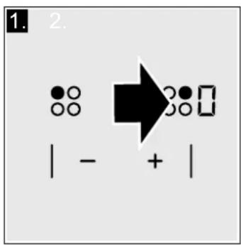 CONSTRUCTA CA428252 - Selecting the hotplate and the power level - 1
