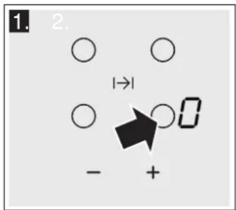 CONSTRUCTA CA424252 - Selecting the hotplate and the power level - 1