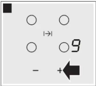 CONSTRUCTA CA424252 - Selecteer de kookzone en de vermogensstand - 2