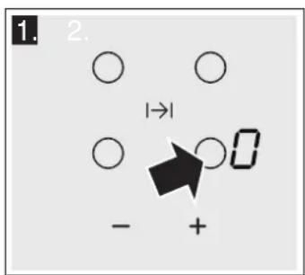 CONSTRUCTA CA420252 - Selecting the hotplate and the power level - 1