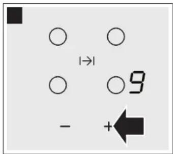CONSTRUCTA CA420252 - Selecting the hotplate and the power level - 2