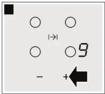 CONSTRUCTA CA421252 - Selecting the hotplate and the power level - 2