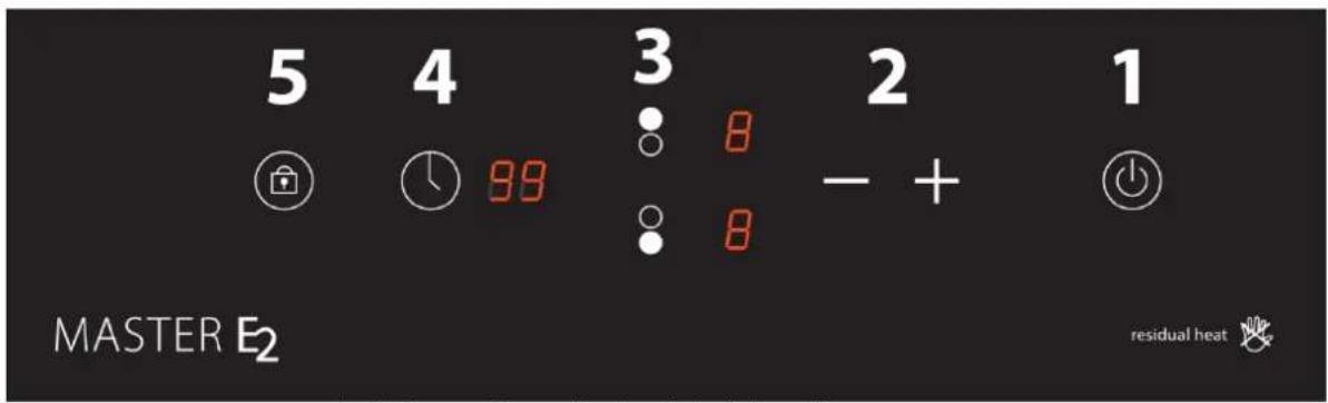 CASO Master E2 - Panel de mando y pantalla de indicación - 1