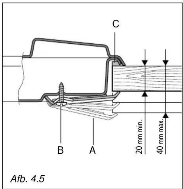 M-SYSTEM MCGW30IX - HET KOMFOOR BEVESTIGEN (afb. 4.4) - 2