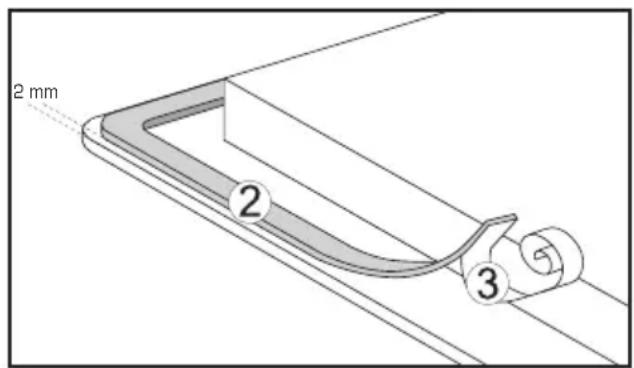 M-SYSTEM MI76 - How to stick the gasket: - 1