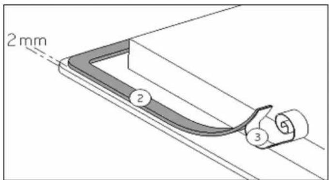 M-SYSTEM MI75 - How to stick the gasket: - 1