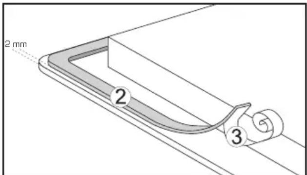 M-SYSTEM MI61 - Plaatsen van de waterdichte strip - 1