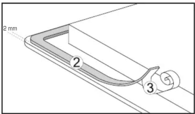 M-SYSTEM MI61 - How to stick the gasket: - 1